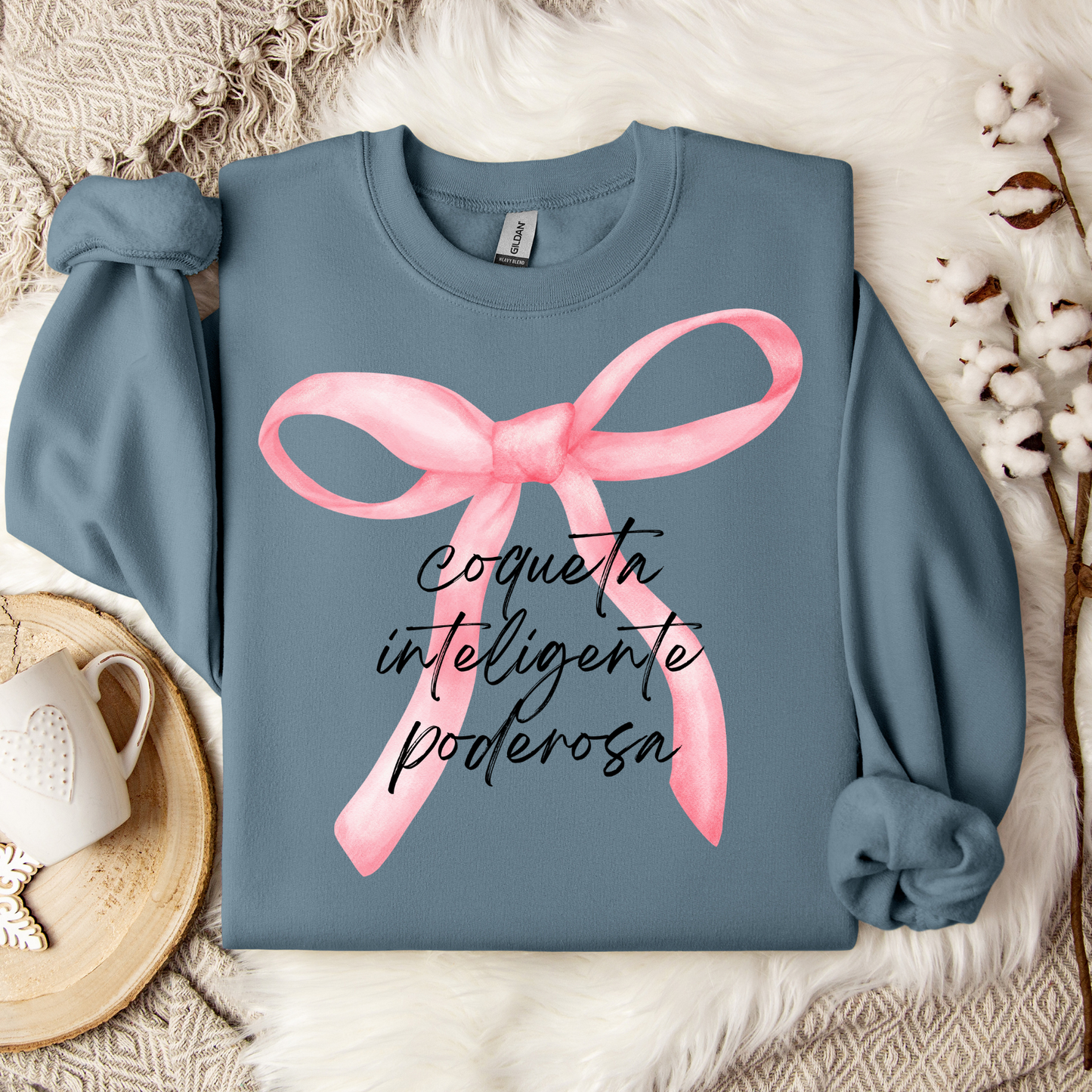 Coquette Style Soft Girl Spanish Latina sweatshirt