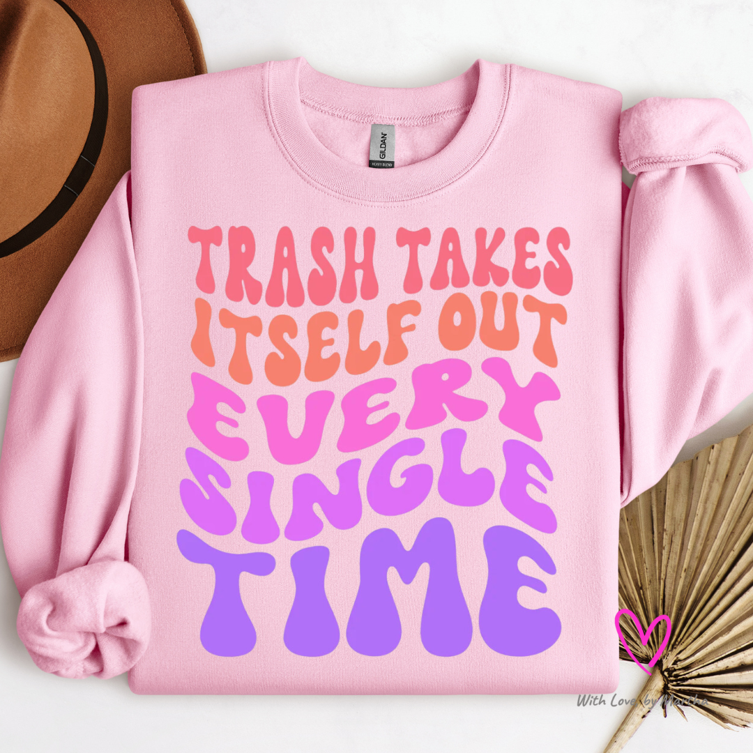 Trash Takes itself out Crewneck Sweatshirt