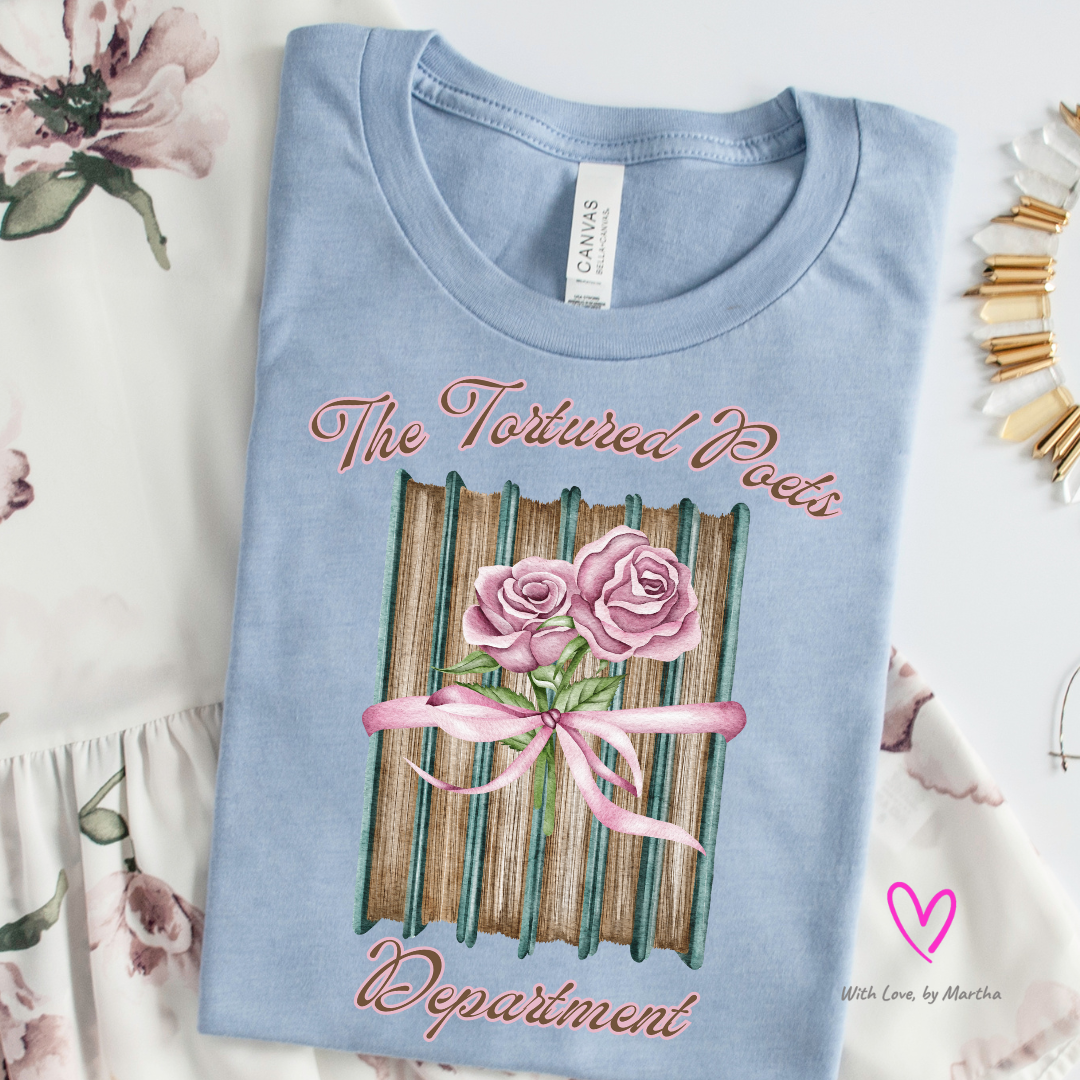 Tortured Poets Dept Vintage Books Pink T-Shirt