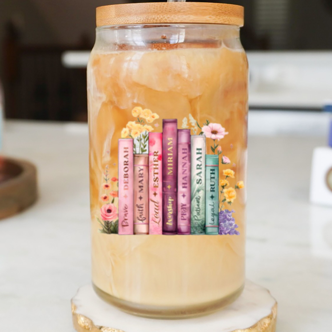 Women of the Bible Glass cup 16oz