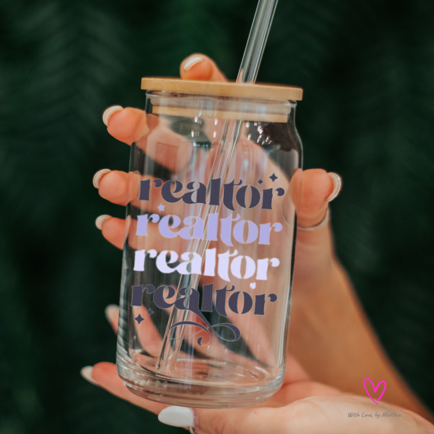 Realtor Glass cup 16oz