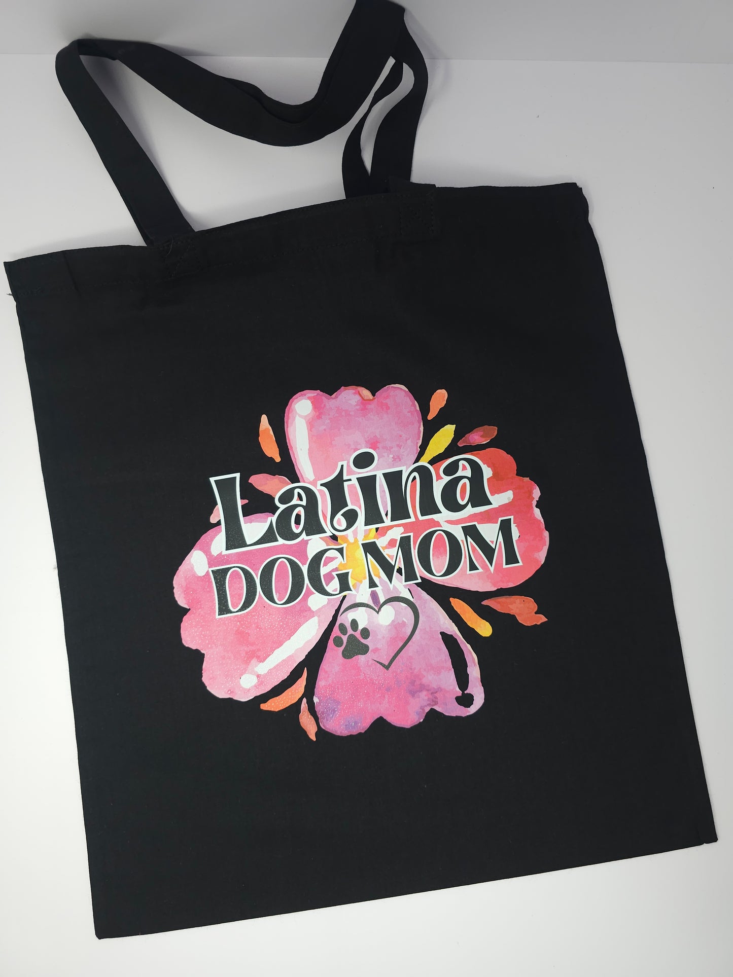 Latina Dog mom cotton tote