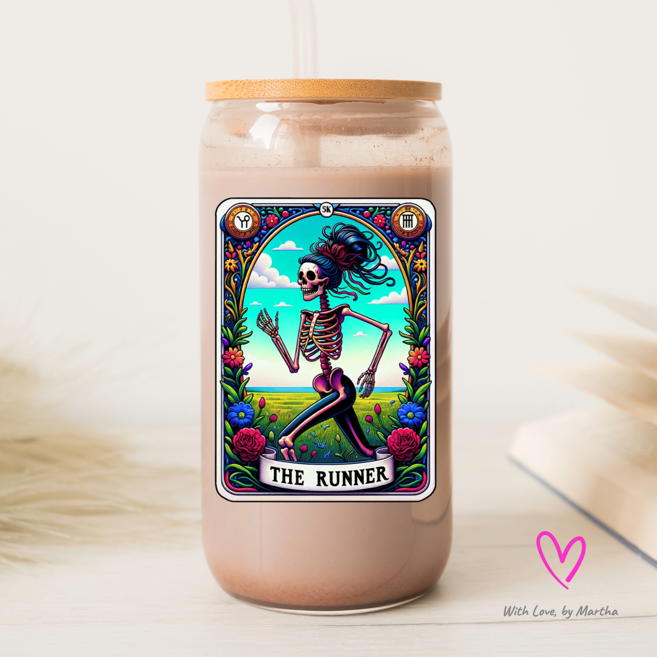 The Runner Glass Cup 16oz