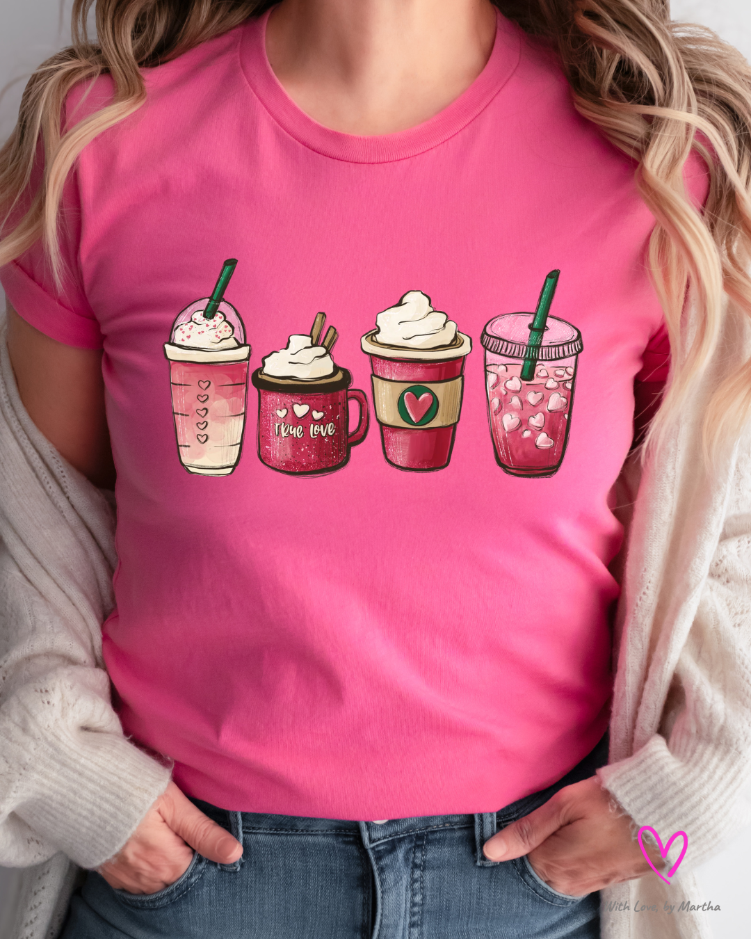 True Love Valentine's Day Lattes T-Shirt
