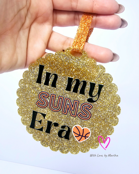 Gold Glitter Ornament- "In my Suns Era"