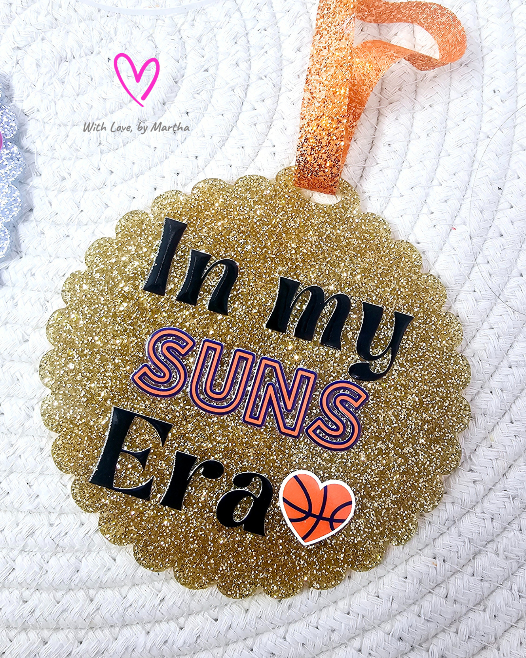 Gold Glitter Ornament- "In my Suns Era"