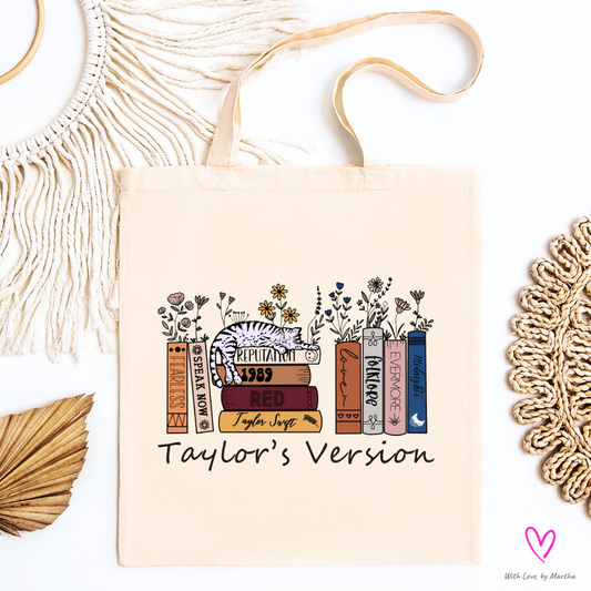 Taylor's Version books albums cat reusable t