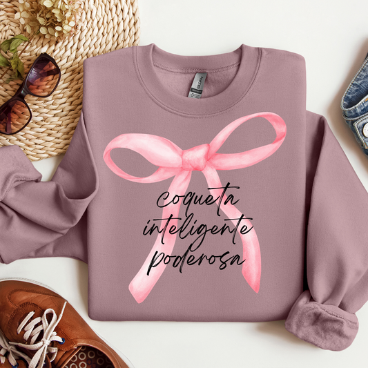 Coquette Style Soft Girl Spanish Latina sweatshirt