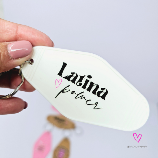 "Latina Power" Motel style keychains