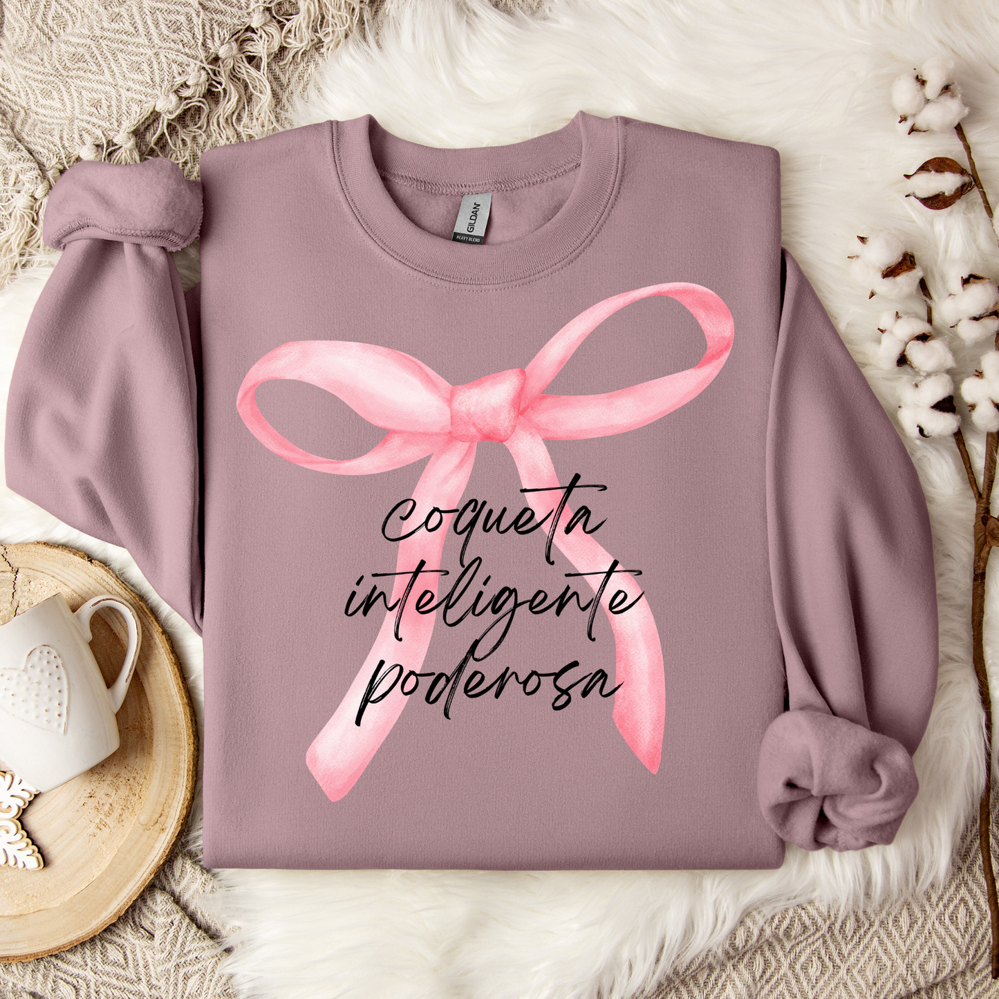 Coquette Style Soft Girl Spanish Latina sweatshirt