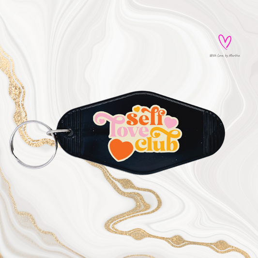"Self love club" Motel style keychains
