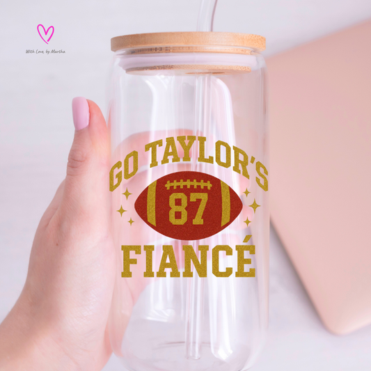 Go Taylor's Fiance Glass cup 16oz