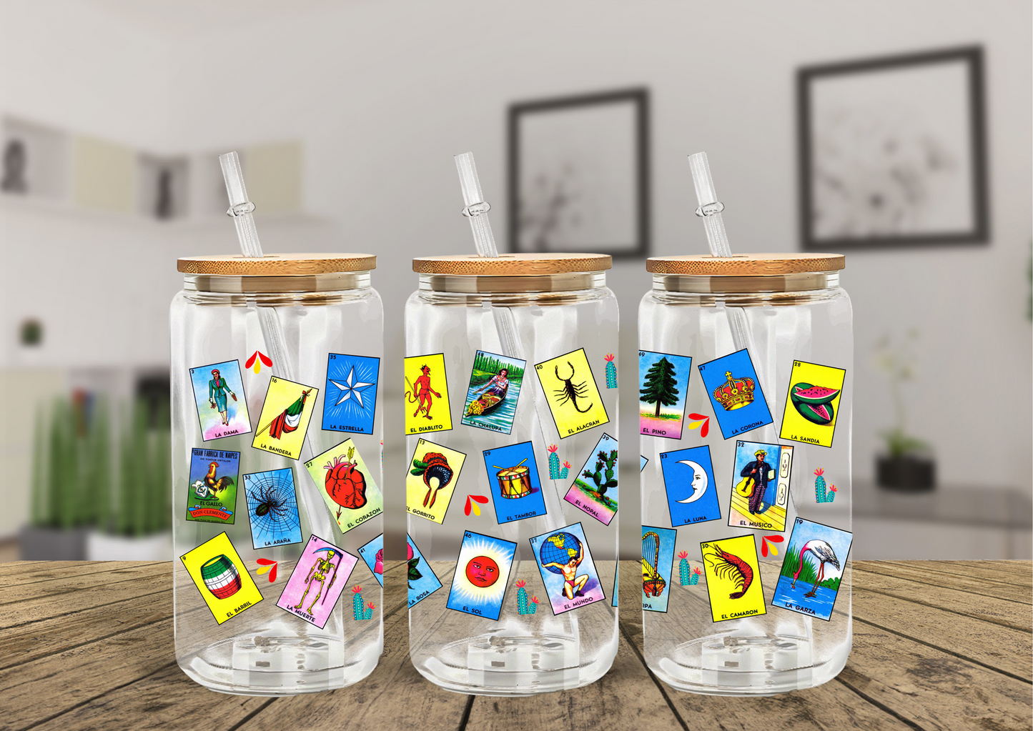 Loteria (Mexican Bingo) UVDTF wrap Transfer