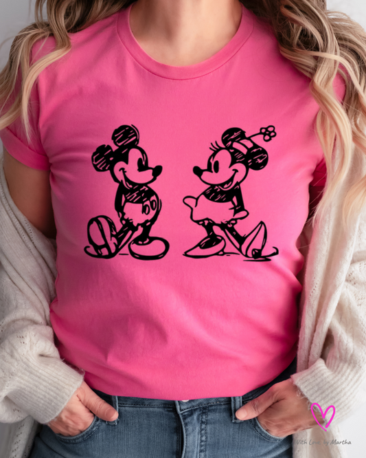 Magical Couple mickey and minnie  T-Shirt