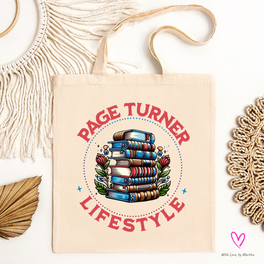 Page Turner Lifestyle cotton tote