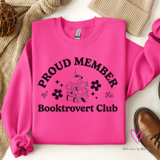 Proud member of the Booktrovert club sweatshirt