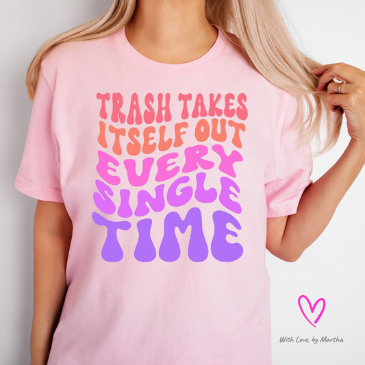 Trash Takes itself out Crewneck T-shirt