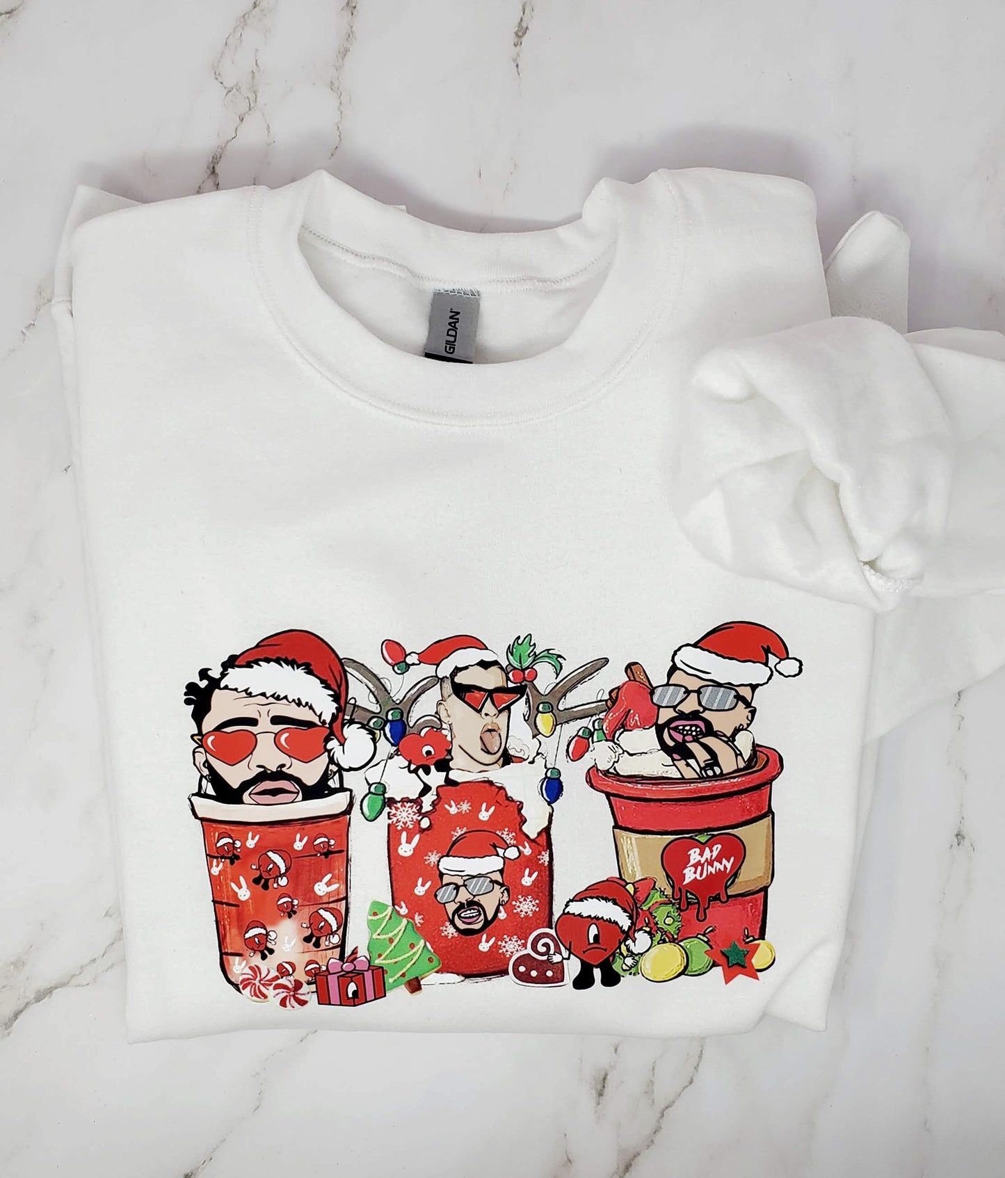 Bunny Conejo Malo Lattes Crewneck Sweatshirt