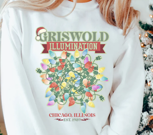 Griswold Illumination Christmas Crewneck Sweatshirt
