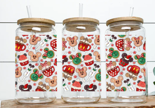 Happiest glass on earth treats glass cup 16oz