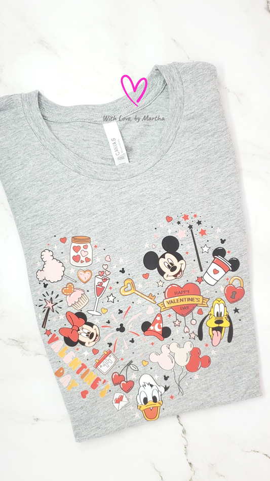 Mickey and friends favorite things Valentine's Day T-Shirt