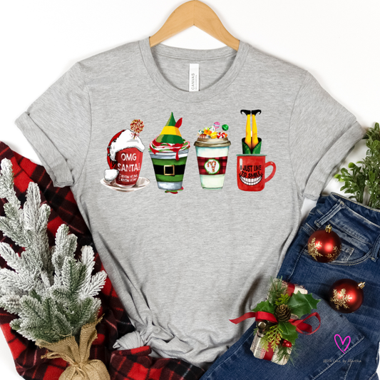 Elf Omg santa I know him christmas cups Sweatshirt