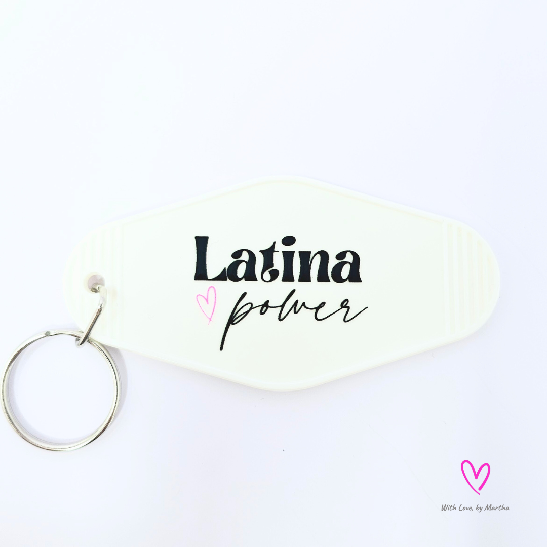 "Latina Power" Motel style keychains