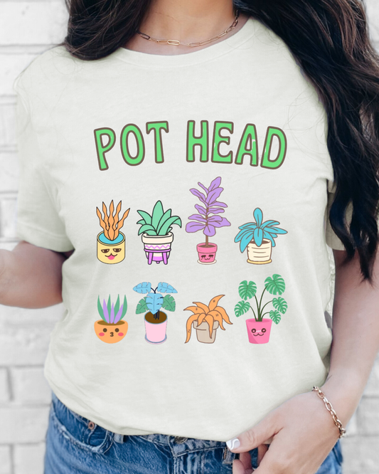 Pot Head (plant lady) T-Shirt