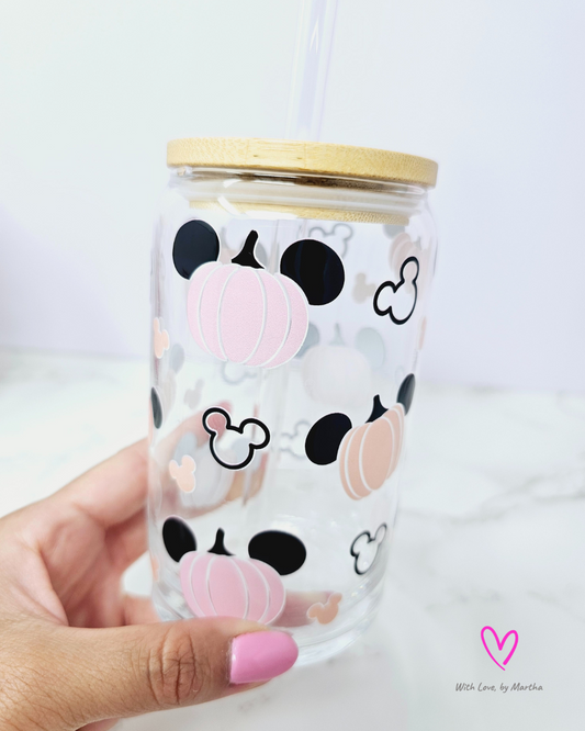 Pumpkin ears Glass Can 16oz