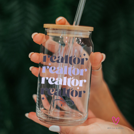 Realtor Glass cup 16oz