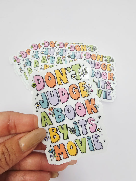 Don't judge a book by its cover Sticker