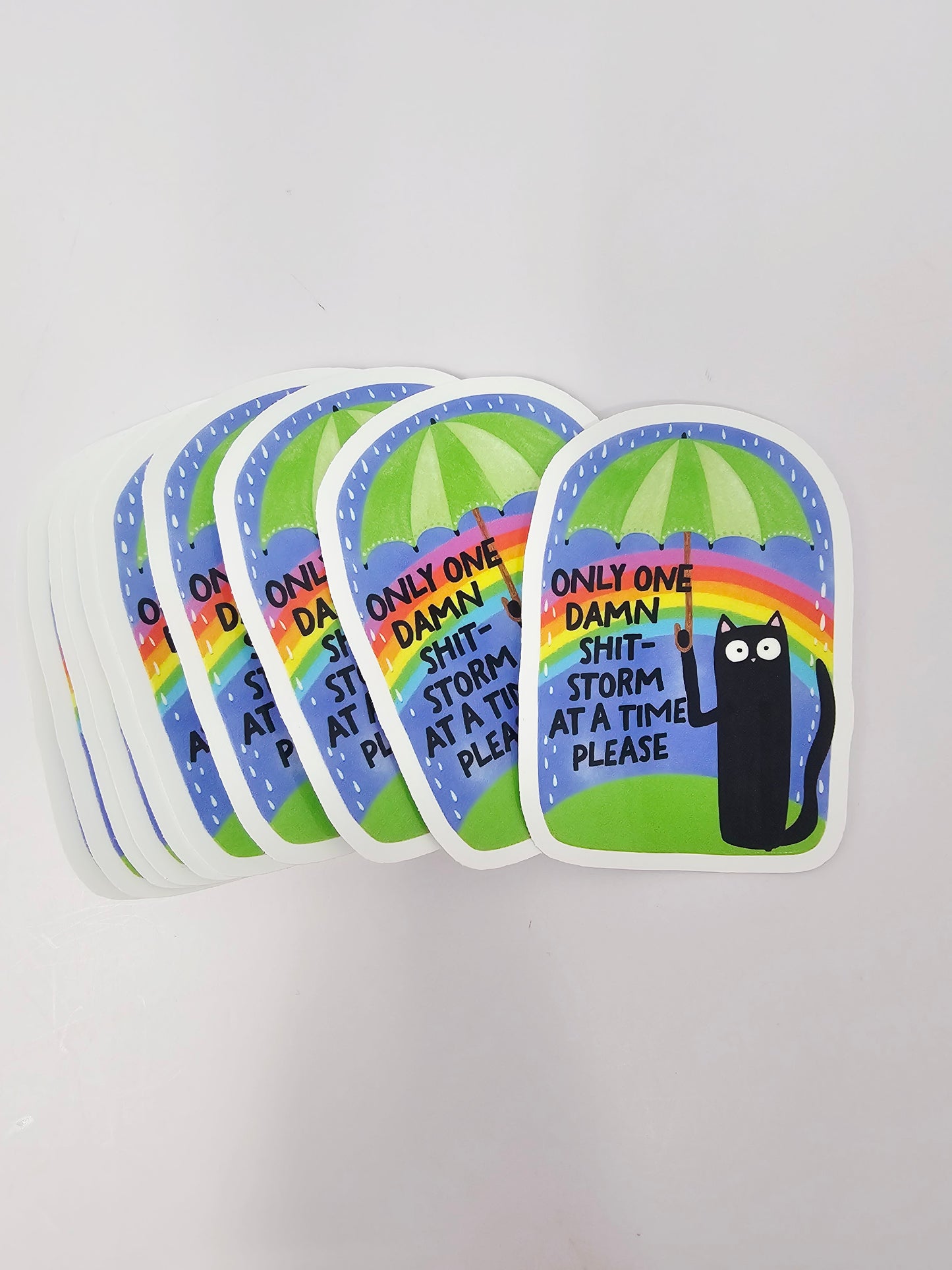 One damn shit storm at a time please  Sticker