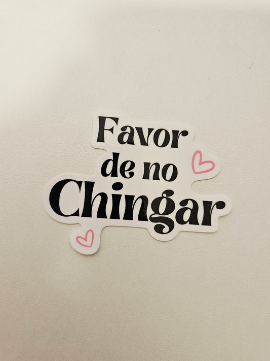 Favor de No Chingar Sticker