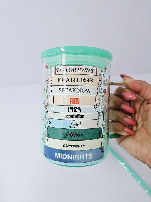 Swift books green glass Mug 16oz