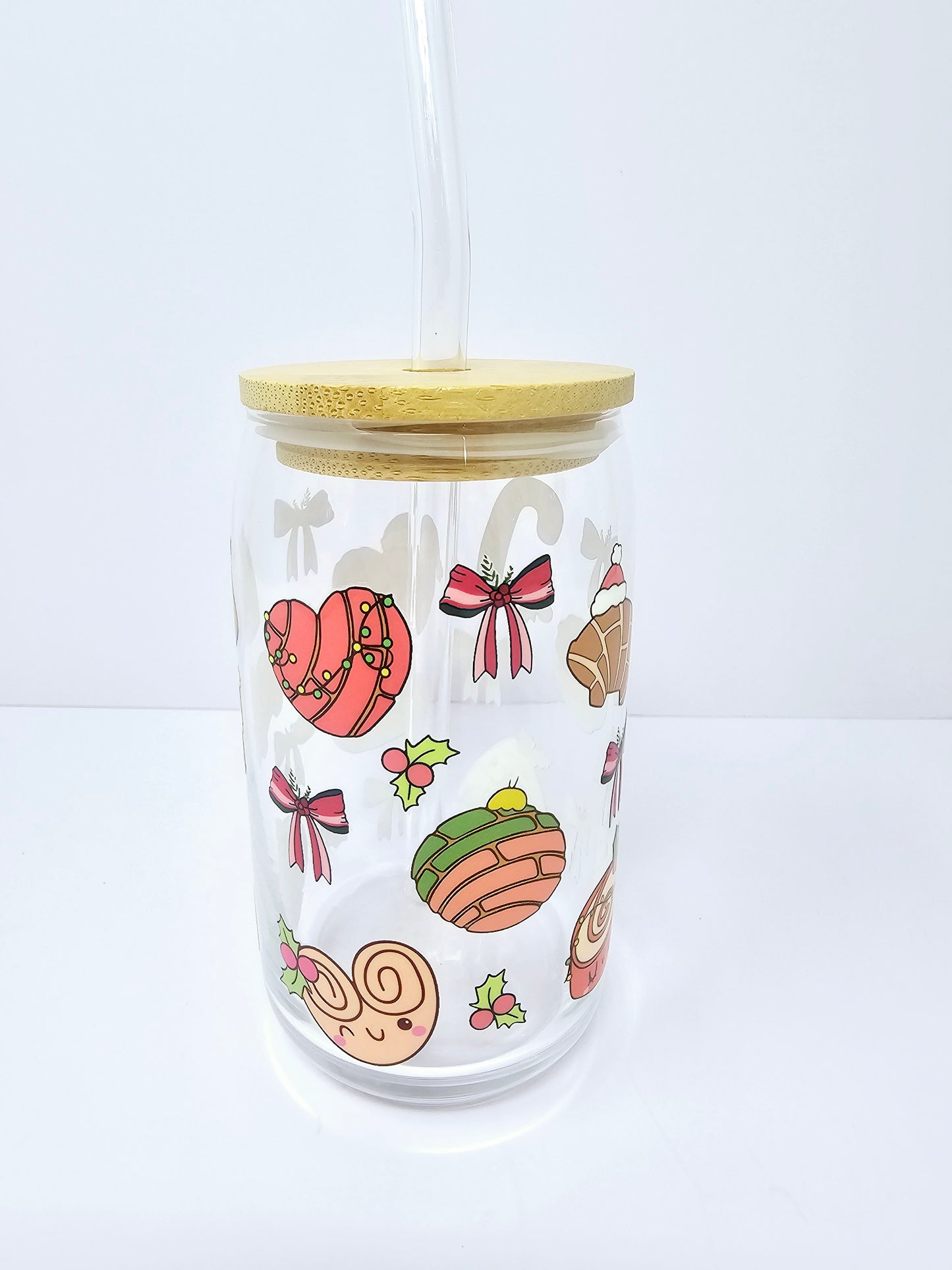 Conchas Christmas Glass Cup 16oz