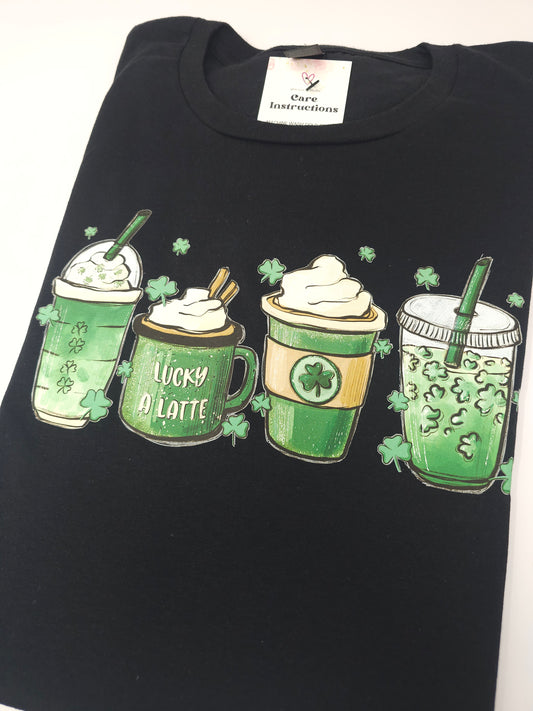 Lucky a latte T-Shirt ☘️ T-Shirt