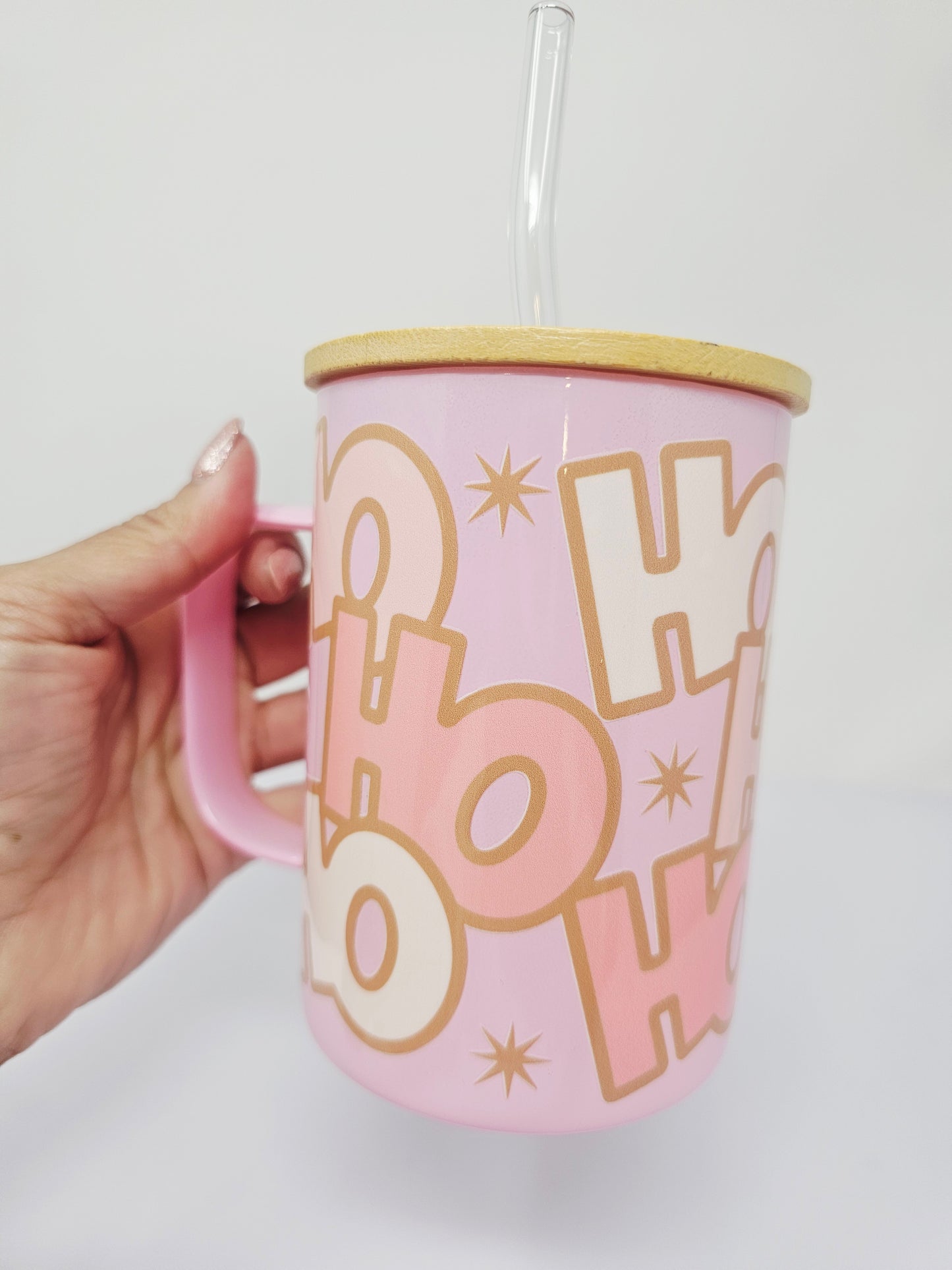Ho Ho Ho Glass cup 15oz (not available in mug anymore)