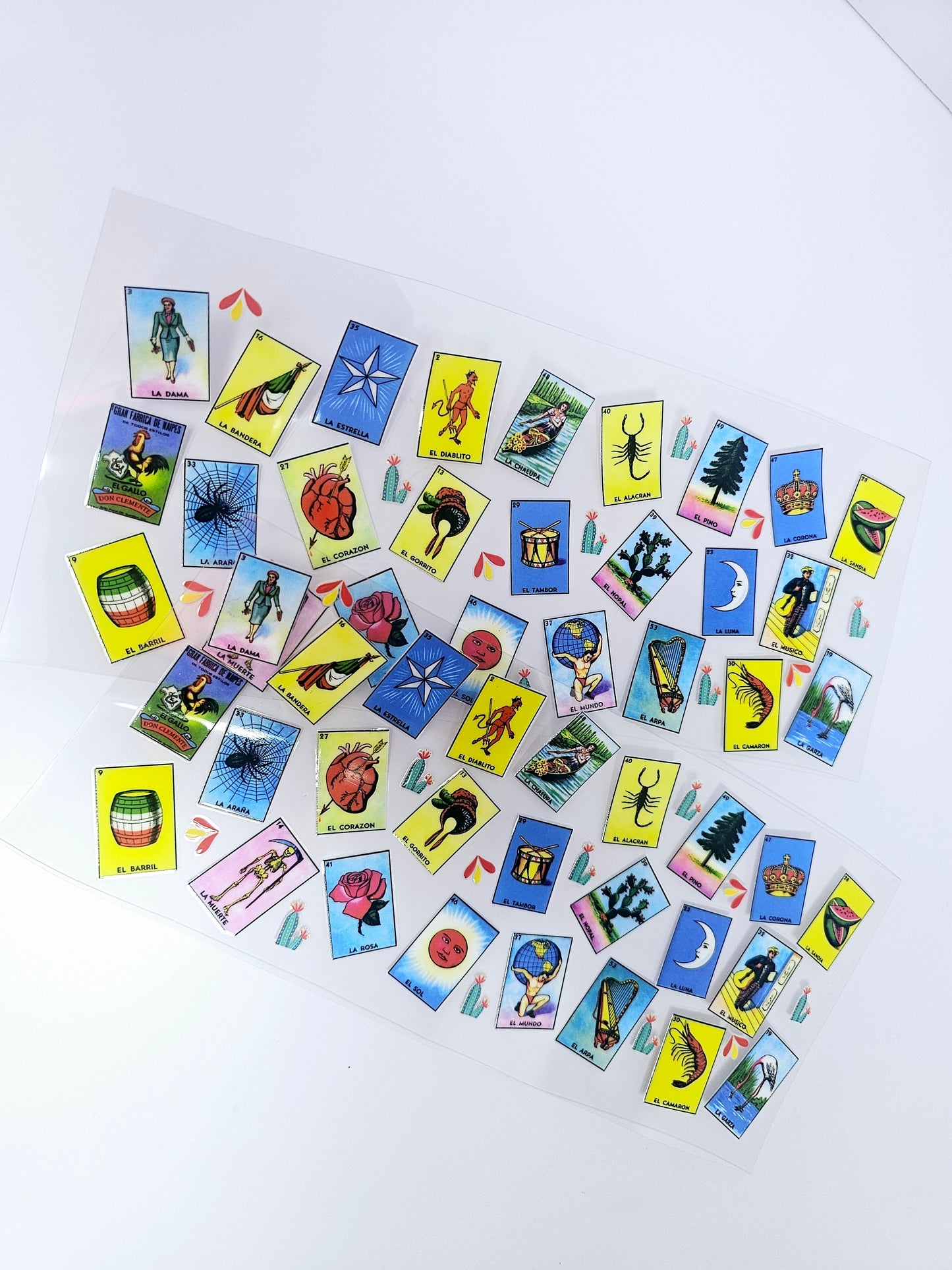 Loteria (Mexican Bingo) UVDTF wrap Transfer