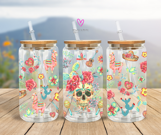 Watercolor desert vibes Day of the Dead UVDTF wrap Transfer